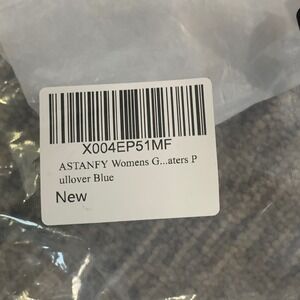 New Womens Graphic Pullover Hoodie Size Medium Surf Palm Tree Sky Blue‎